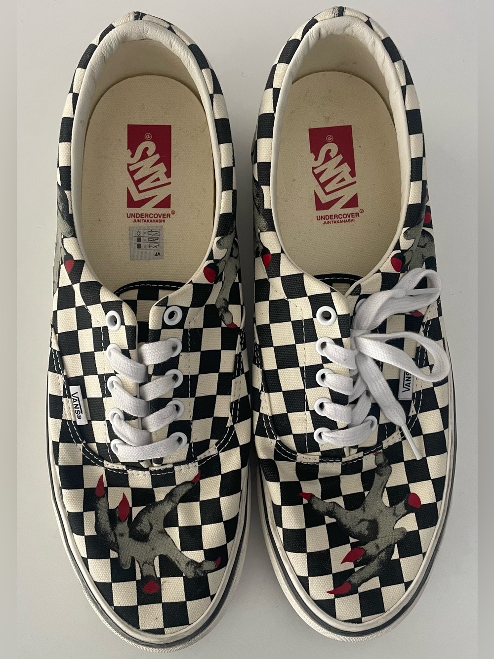 Vans OTW x UNDERCOVER Era 95 Dracula Hand Black White Checkerboard Size 13 Rare